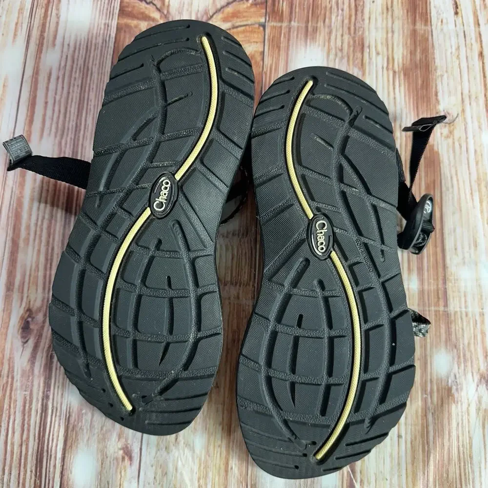 Chaco ZX/2 Womens Size 7 Black Gray Classic Strappy Sandals Open Toe Loop Shoes - Picture 8 of 10